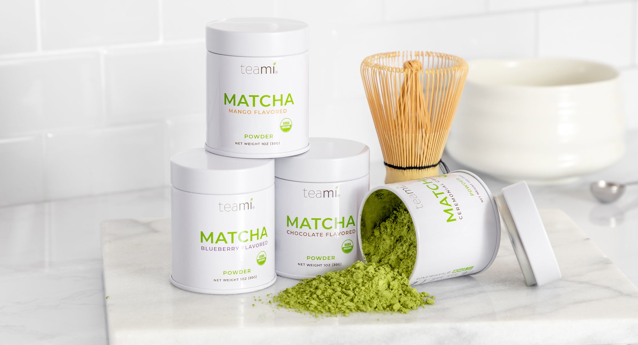 Teami Matcha Trial Kit - Matcha Powder & Flavored Matcha