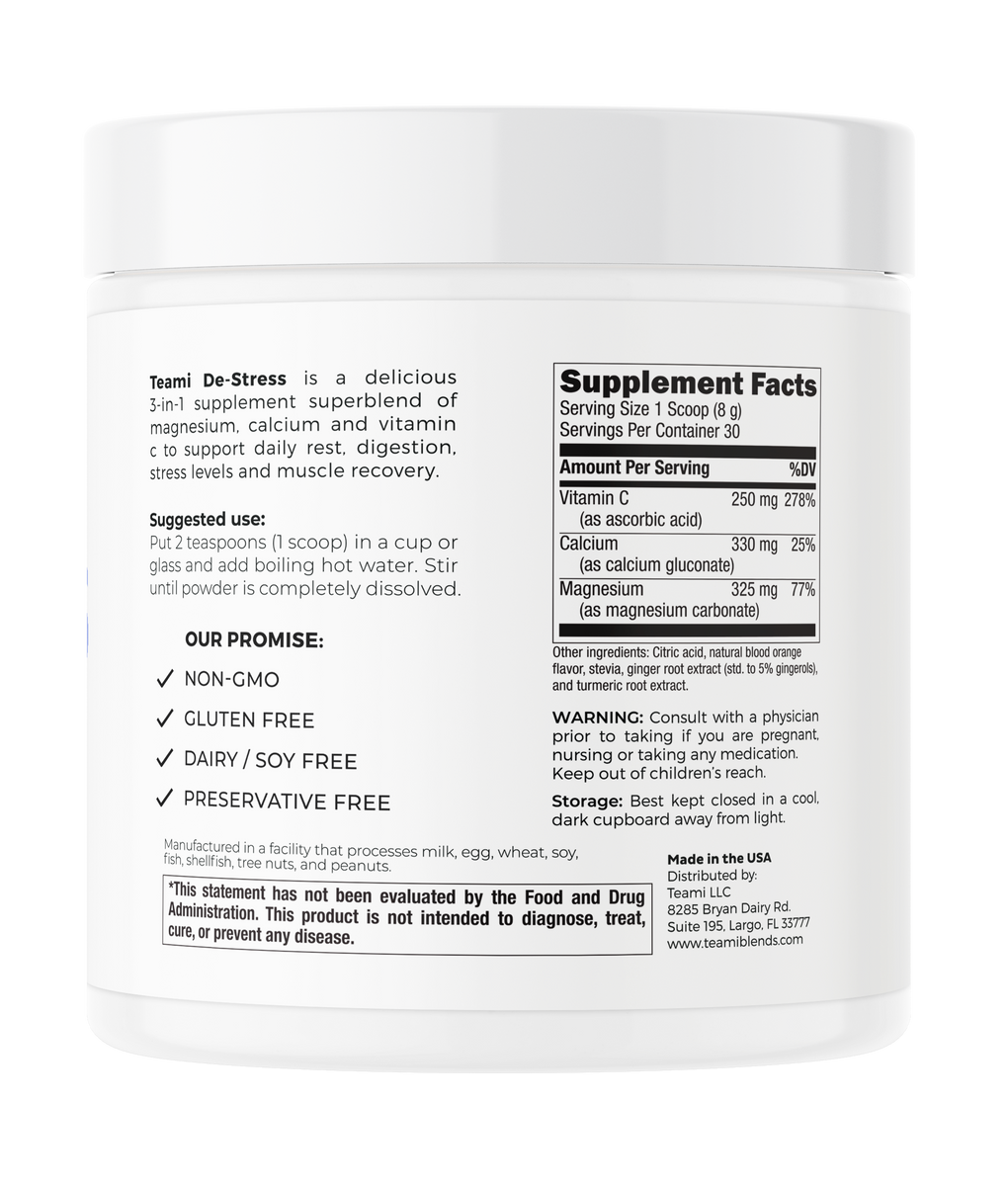 Teami De-stress Powder - Calcium & Magnesium